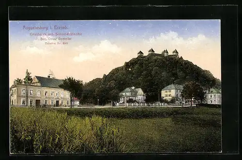 AK Augustusburg /Erzgeb., Gasthaus zum Schlossberg