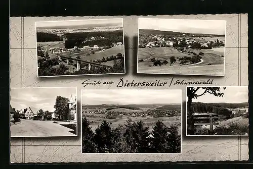 AK Dietersweiler /Schwarzw., Ortsansichten, Strassenpartie