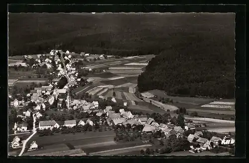 AK Simmersfeld /Württ., Fliegeraufnahme des Ortes