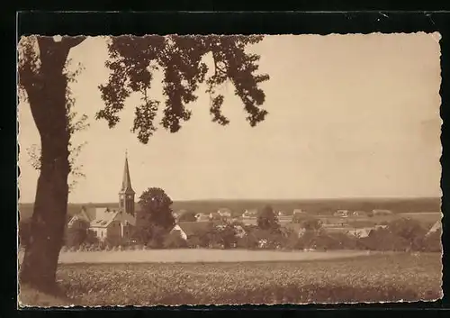 Foto-AK Dresden-Bühlau, Panorama des Ortes ca. 1920