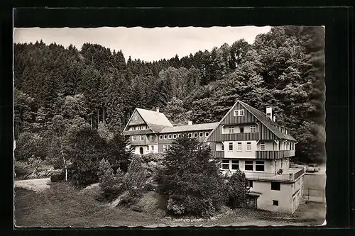 AK Wildberg /Schwarzw., Haus Saron aus der Vogelschau