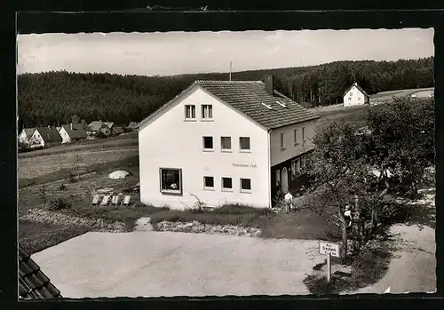 AK Lützenhardt /Schwarzw., Hotel-Cafe Panorama aus der Vogelschau