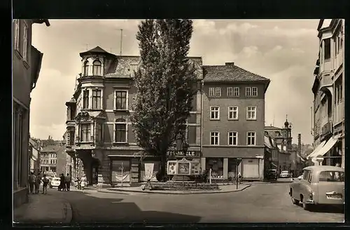 AK Apolda, Partie am Puschkinplatz