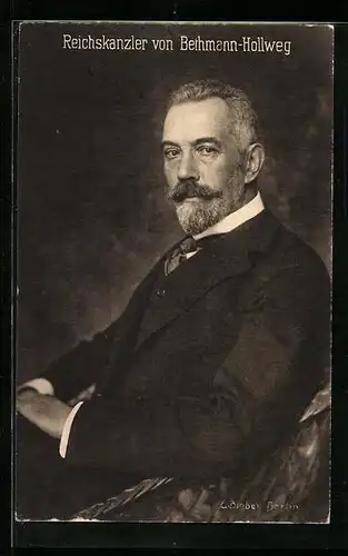 AK Reichskanzler von Bethmann Hollweg im Anzug