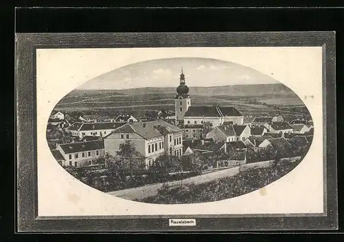 AK Ravelsbach, Totalansicht mit Blick zur Dorfkirche