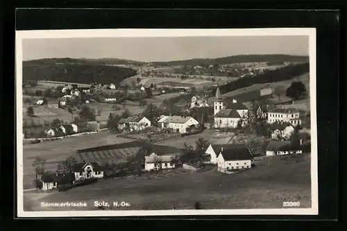AK Sulz, Ortsansicht aus der Vogelschau