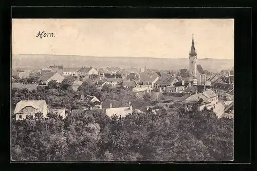 AK Horn, Teilansicht mit Kirche