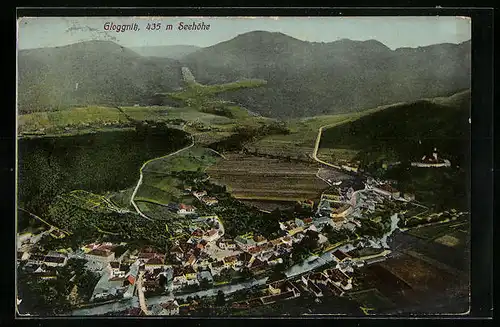 AK Gloggnitz, Gesamtansicht von oben