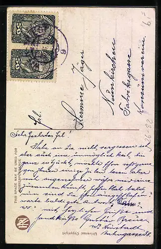 Künstler-AK Harrison Fisher: Farewell - Lebewohl