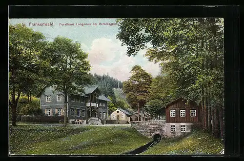 AK Langenau bei Geroldsgrün, Forsthaus Langenau im Frankenwald