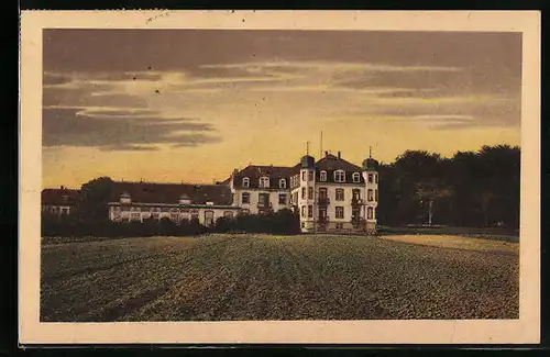 AK Bad Rothenfelde am Teutoburgerwalde, Hotel Nollmann in Abendstimmung