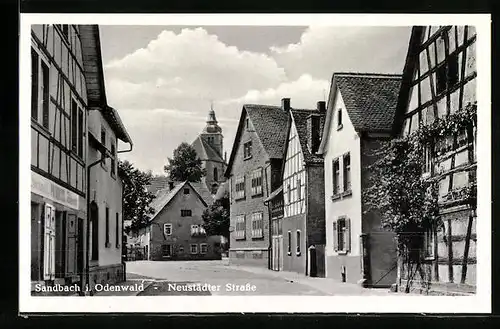 AK Sandbach i. Odenwald, Neustädter Strasse