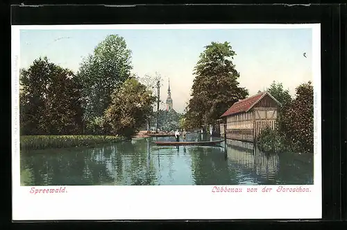 AK Lübbenau i. Spreewald, Lübbenau von der Goroschoa