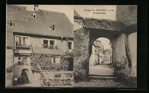 AK Enkirch a. d. M., Partie in der Kirchstrasse