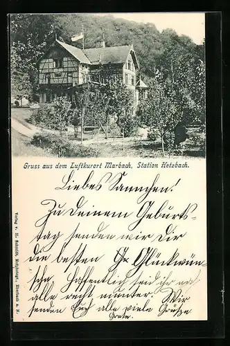 AK Marbach, Gasthaus im Luftkurort