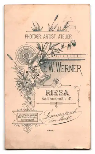 Fotografie F. W. Werner, Riesa, Kastanienstrasse 81, Wohlgenährte Heranwachsende im unbezahlbaren Kleid