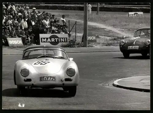 Fotografie Seufert, Waiblingen, Ansicht Nürnberg, Auto Porsche 356 GT, Rennwagen Startnummer 88, Norisring-Rennen 1964