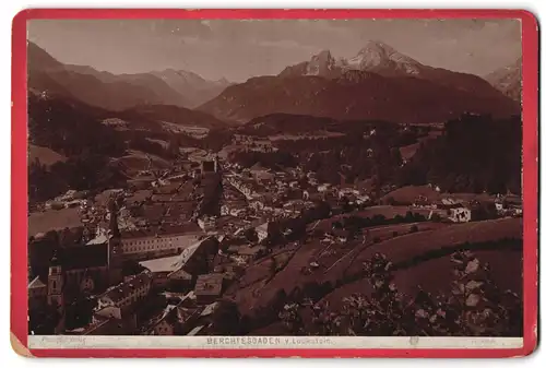 Fotografie Fernande, Wien, Ansicht Berchtesgaden, Blick auf den Ort vom Lockstein aus gesehen