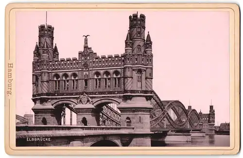 Fotografie unbekannter Fotograf, Ansicht Hamburg, Blick auf die Elbbrücke