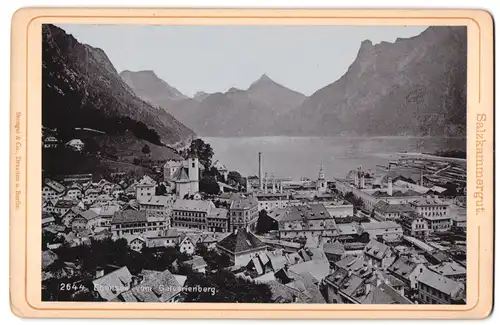 Fotografie Stengel & Co., Dresden, Ansicht Ebensee, Blick über die Dächer der Stadt vom Calvarienberg