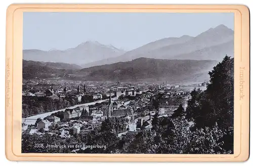 Fotografie Stengel & Co., Dresden, Ansicht Innsbruck, Blick auf die Stadt von der Hungerburg