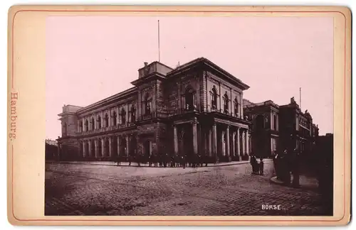 Fotografie unbekannter Fotograf, Ansicht Hamburg, Partie an der Börse