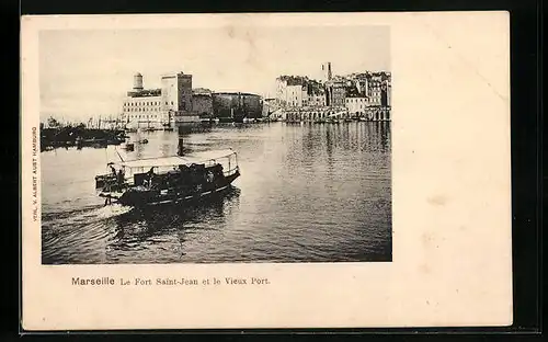 AK Marseille, Le Fort Saint-Jean et le Vieuy Port