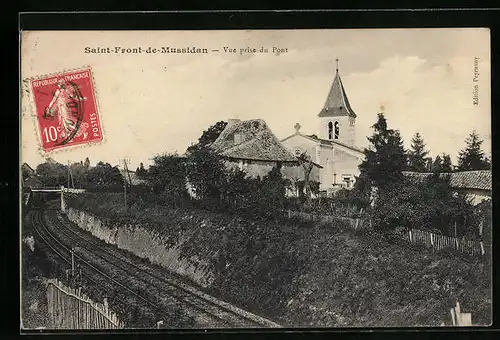 AK Saint-Front-de-Mussidan, Vue prise du Punt