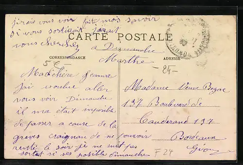 AK Saint-Front-de-Mussidan, Vue prise du Punt