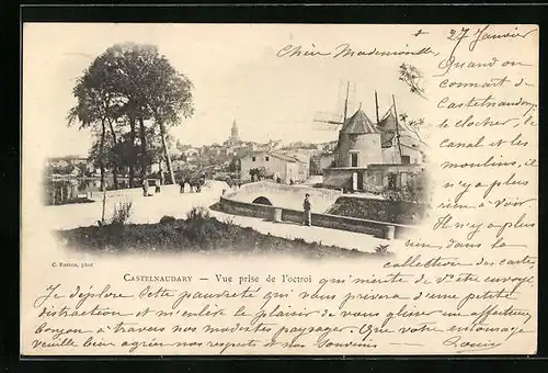 AK Castelnaudary, Vue prise de l`octroi