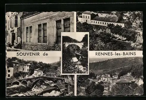 AK Rennes-les-Bains, Établissement Thermal et Pont Romain