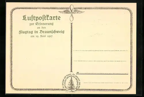 AK Braunschweig, Erinnerung an den Flugtag am 19. Juni 1927