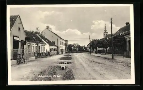 AK Schönkirchen, Strassenpartie im Zentrum