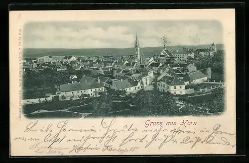 AK Horn, Teilansicht mit Kirche