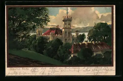 Künstler-AK Zeno Diemer: Berg, Schloss Berg