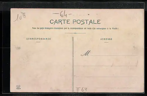 AK Béost, Vue generale du Champ de Foire