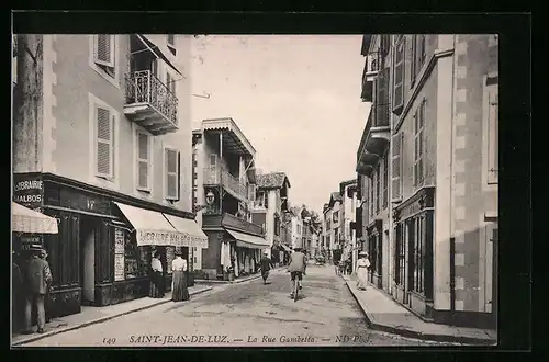 AK Saint-Jean-de-Luz, La Rue Gambetta