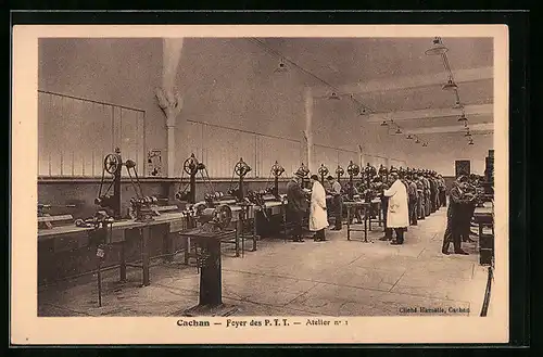 AK Cachan, Foyer des P. T. T., Atelier no 1