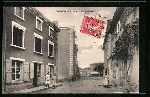 AK St-Romain-d`Albon, Rue principale, Strassenpartie