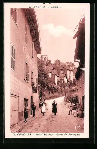 AK Conques, Hôtel Ste-Foy, Route de Sénergues