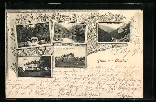 AK Oberhof, Schloss und Hotel Herzog Alfred