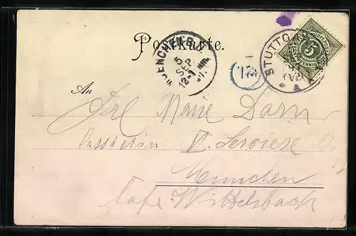 AK Ludwigsburg, Schloss Monrepos und Stadtkirche