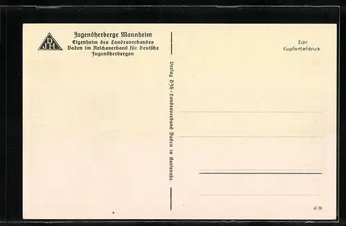 AK Mannheim, Blick auf die Jugendherberge