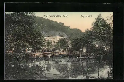 AK Bad Freienwalde, Blick auf die Papenmühle