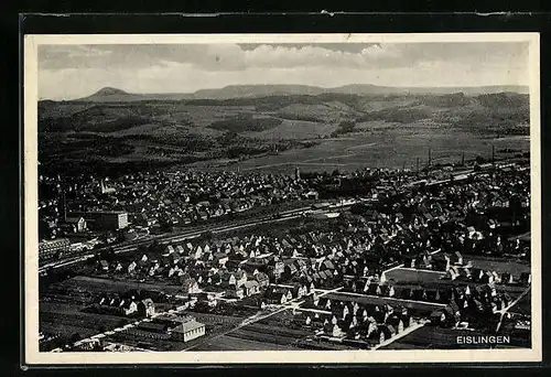 AK Eislingen, Fliegeraufnahme der Stadt