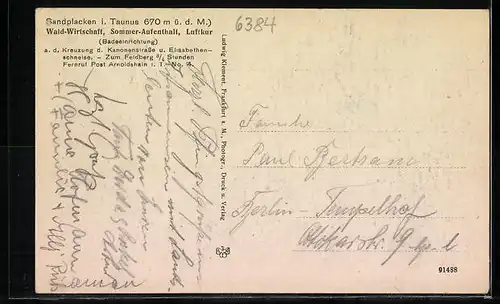 AK Arnoldshain /Ts., Badeeinrichtung und Gasthaus Sandplacken