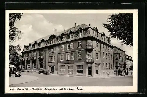 AK Bad Soden a. Taunus, Parkhotel Königsteiner mit Kronberger Strasse