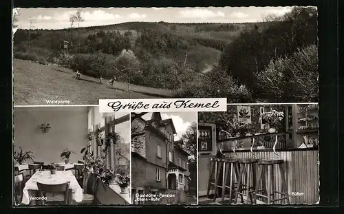 AK Kemel, Waldpartie, Gaststätte-Pension Rhein-Ruhr / Tante Paula