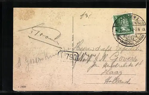 AK Aachen, Gasthaus Waldschenke im Stadtwald