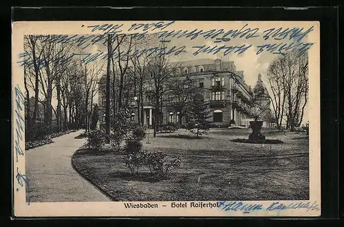 AK Wiesbaden, Hotel Kaiserhof
